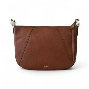 Fossil Skylar Crossbody Shoulder Bag Brown Leather SHB2656213 NEW $195 Brandy  B